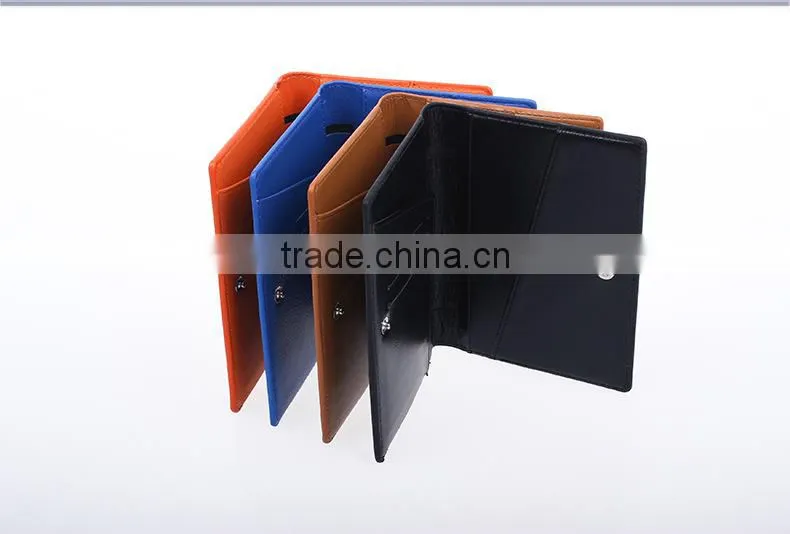 High quality cow leather men's card holder travel passport holder