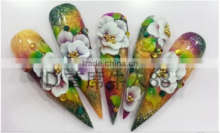 8ml New 3d nail art ,3d nail sticker , 3d nail art christmas decoration, Beauty Salon DIY Nart Art Gel Nail Polish