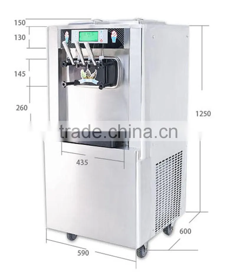durable double pan fried ice cream machine price with best price