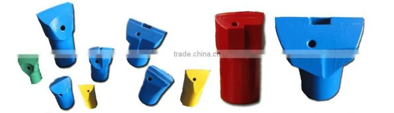 Taper 7 degree chisel bit, 32mm 34mm 36mm 38mm 40mm 42mm for small hole drilling