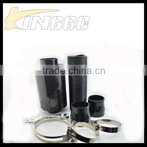 Hot Product Universal Real Black Carbon Fiber Expandable Car Air Intake Kit