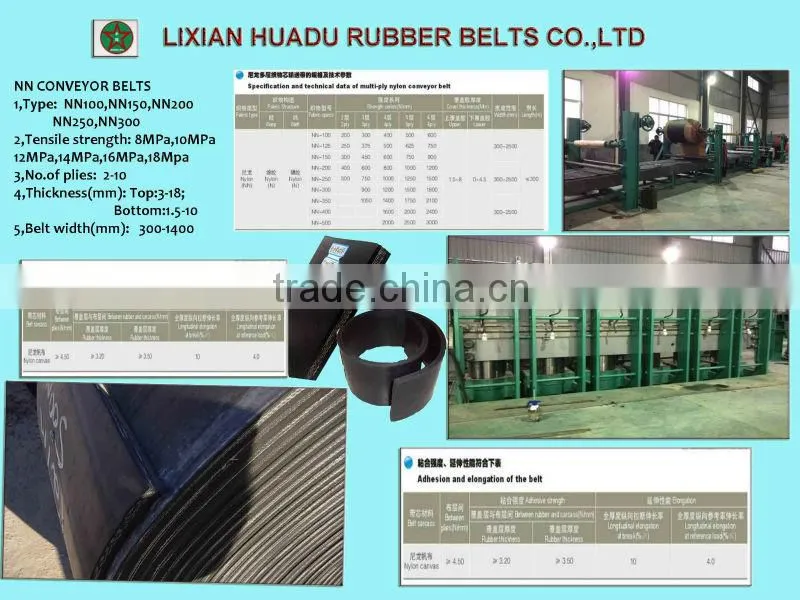 superior CC56 TC70 fabric conveyor belt for agriculture