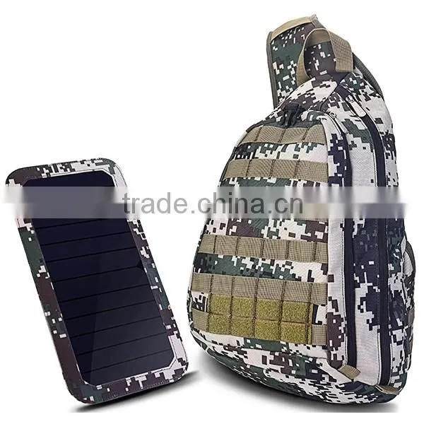 Camouflage Solar Panel Hiking Bag