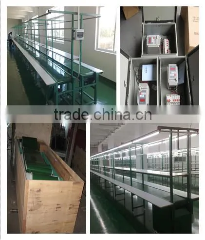 Electronic Opposite Desk Assembly Line Single Belt Conveyor Assembly Line Equipment