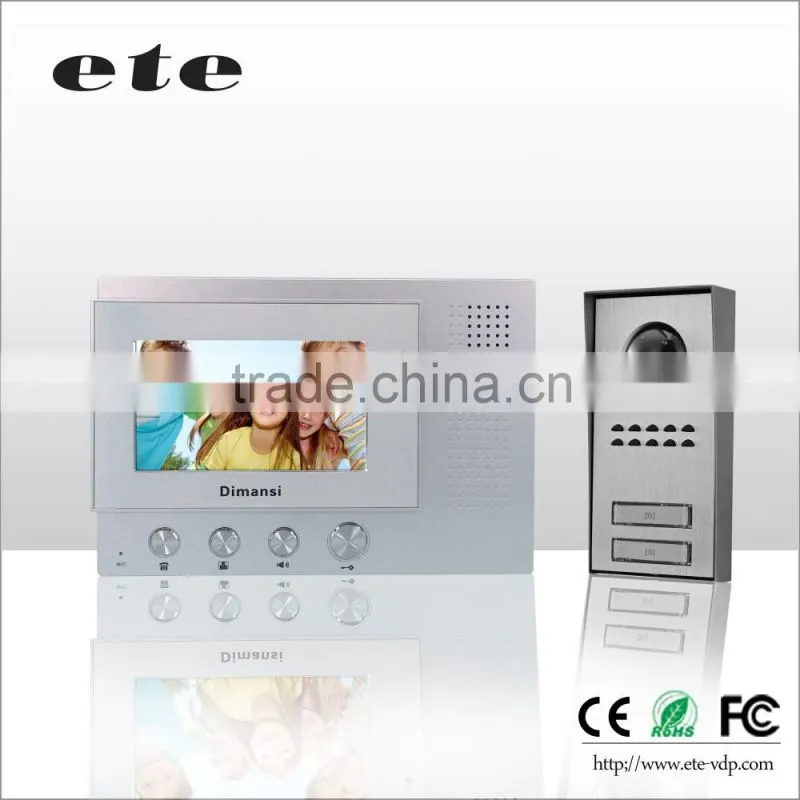 2016 waterproof digital ip multi apartment villa video intercom system