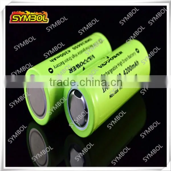 Vappower 26650 Battery rechargeable batteries 4200mAh 40A vapor batteries