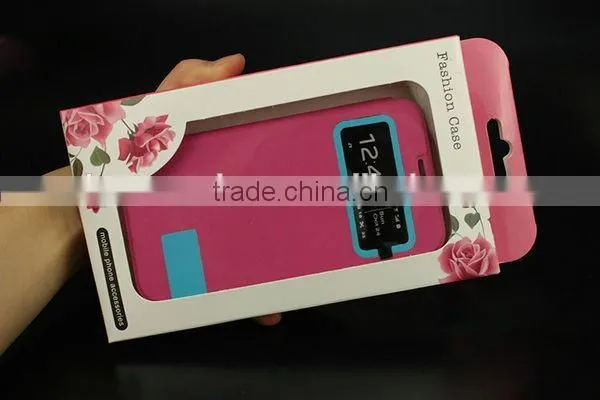 New customized Design Luxury Cardboard Cell Phone Case Packaging With PVC Window
