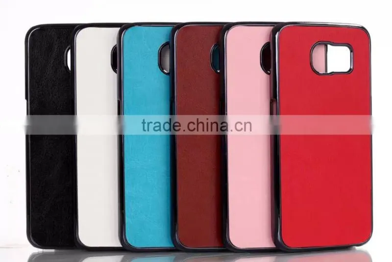Leather+Metal case for Samsung galaxy Phone