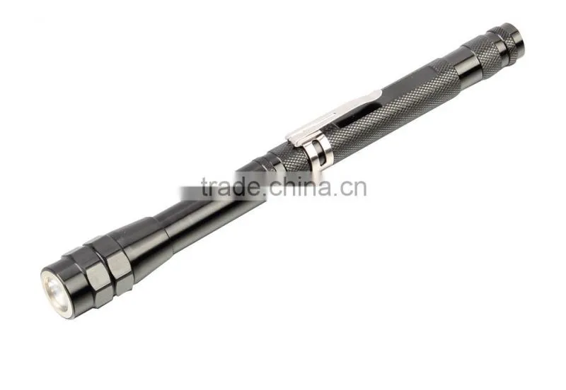 3 led flashlight with telescopic magnetic pick-up tool