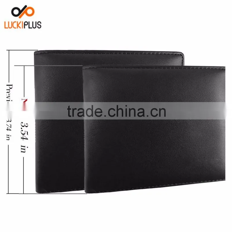 Luckiplus Leather RFID Blocking Leather Wallet for Men and Women Credit Card Protector