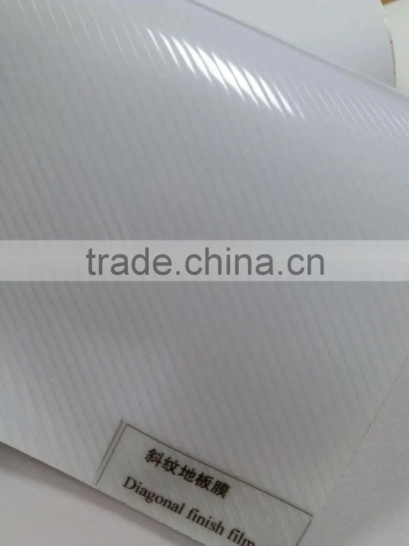 Diagonal Finish PVC Floor film for protecting advertising