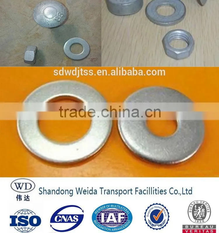 guardrail fasteners bolt with nut and washer