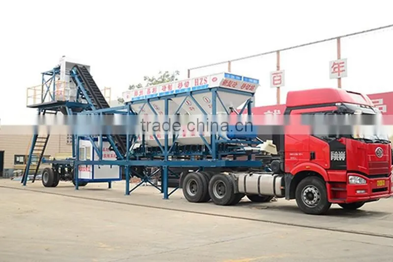 YHZS35 Mini Mobile Concrete Bacthing Plant for Sale