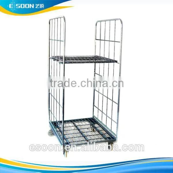 Welded base supplier double stack cage for storage & move