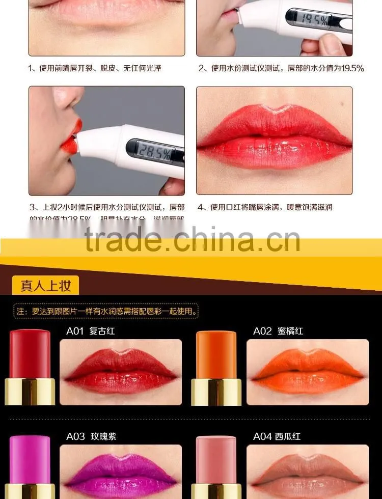 Wholesale Best Selling Fahsion Design Golden Tube Cosmetics Naked Natural Long Lasting Rose Red lipstick