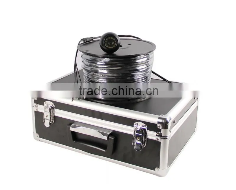 20m Cable Fish Finder With 7 Inch Monitor Underwater Fishing Camera 12Pcs White Leds Fish Finder Camera Sony CCD 650TVL