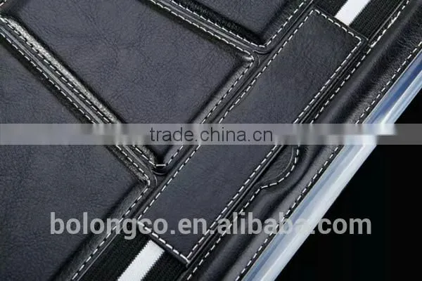 business style foldable tpu surface cover as holder connection TPU back cover case with elastic band stand function for tab