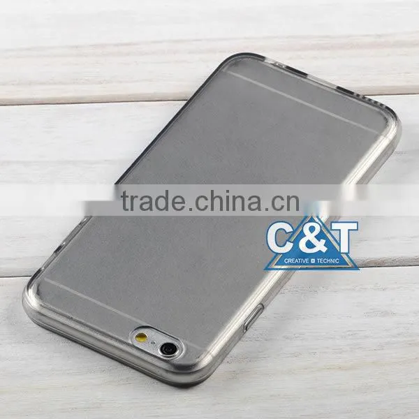 C&T Ultra thin new tpu transparent phone case for iphone6 plus