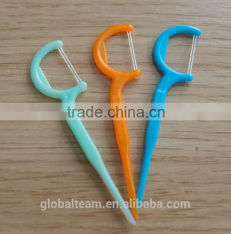 UHWMPE Dental Floss Pick with Two-Line 50 Picks