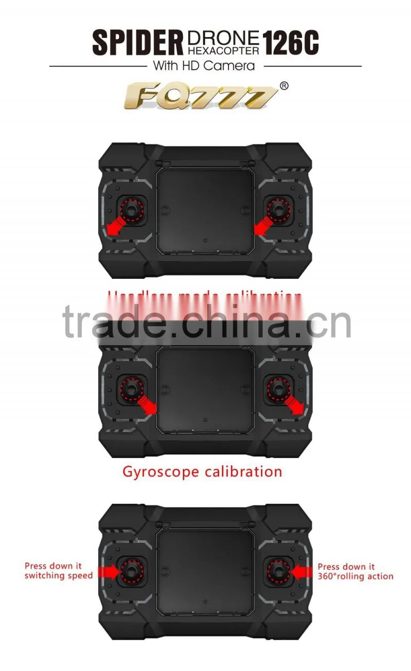 mini drone with hd camera 2MP HD Camera angle RTF FQ777 126C radio remote control industrial New toys 2016