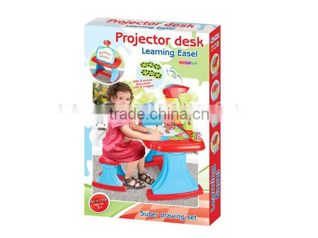 Projection learning table/projector desk with drawing board