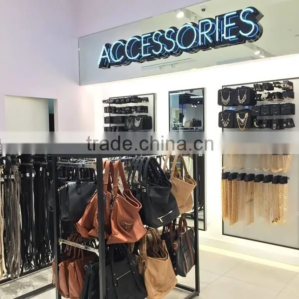 metal keychain and accessories display stand with hook