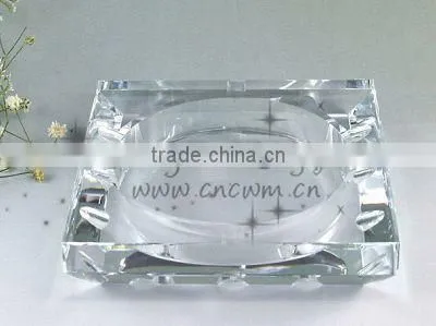 customize design crystal promotions ashtray crystal product factory