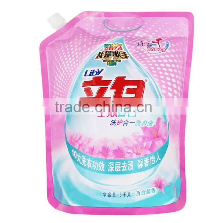 Hot selling Laundry Liquid Spout Pouch with great price