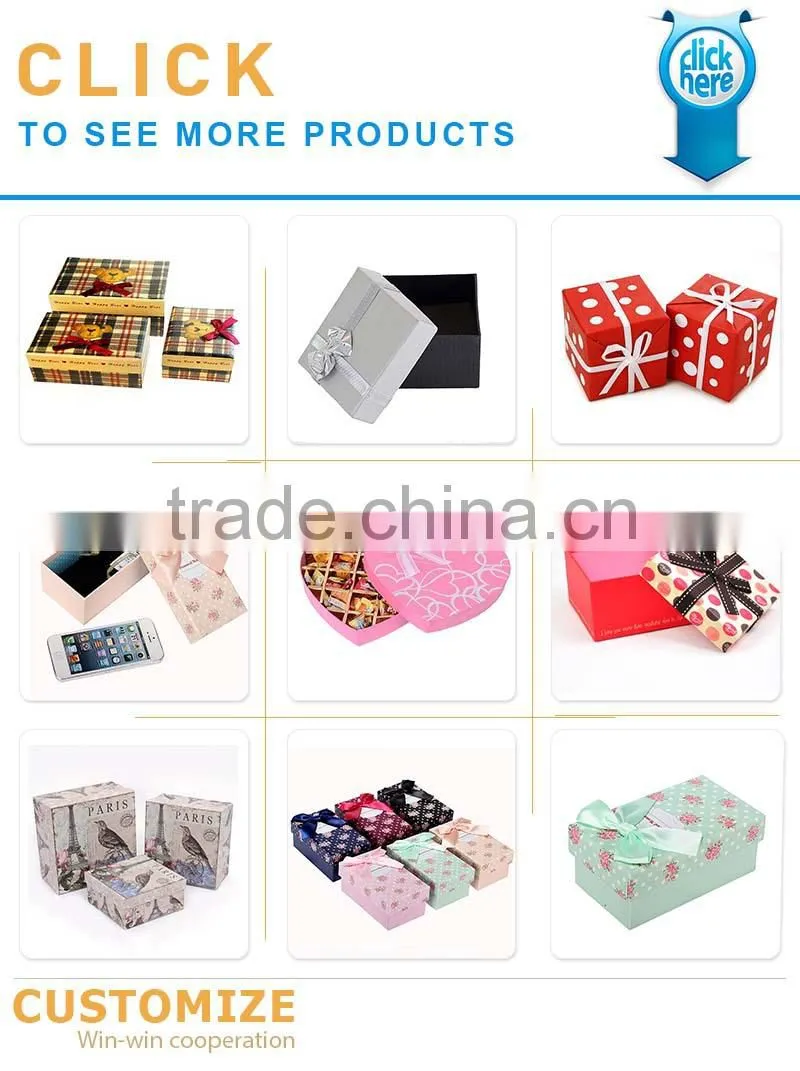 Custom handmade paper packaging cardboard box with logo