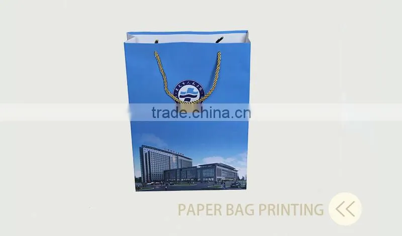 promotional gift shopping paper bag logo