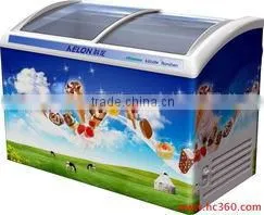 Sliding Glass Door Ice Cream Display Chest Freezer