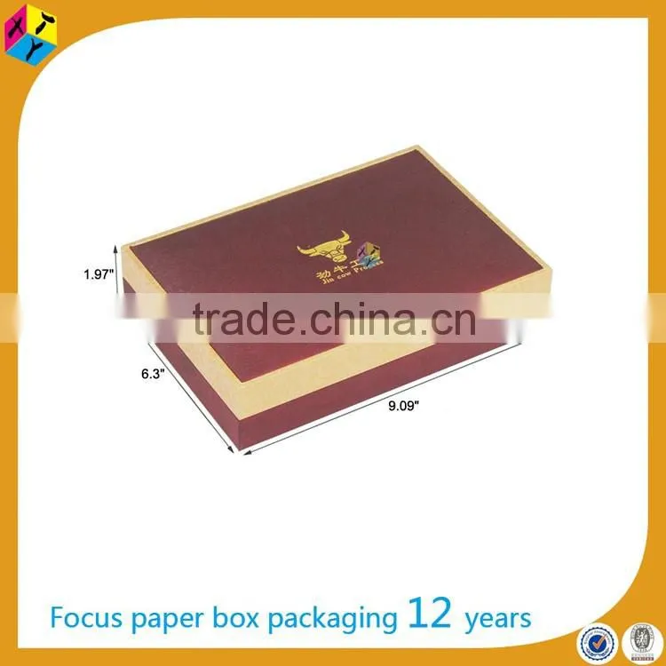 rigid cardboard gift box high end packaging