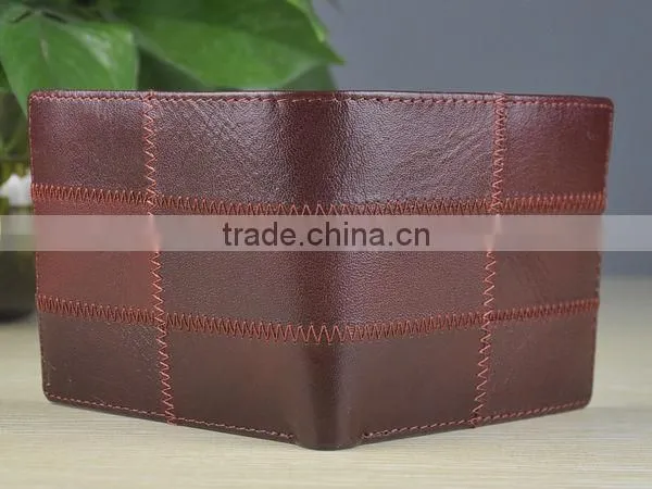 13040 Stylish Bi-fold multi card leather wallet men leather in Guangzhou