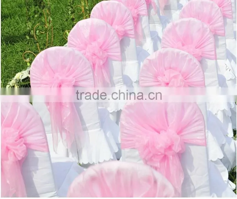 organza wedding chair cover chair hood
