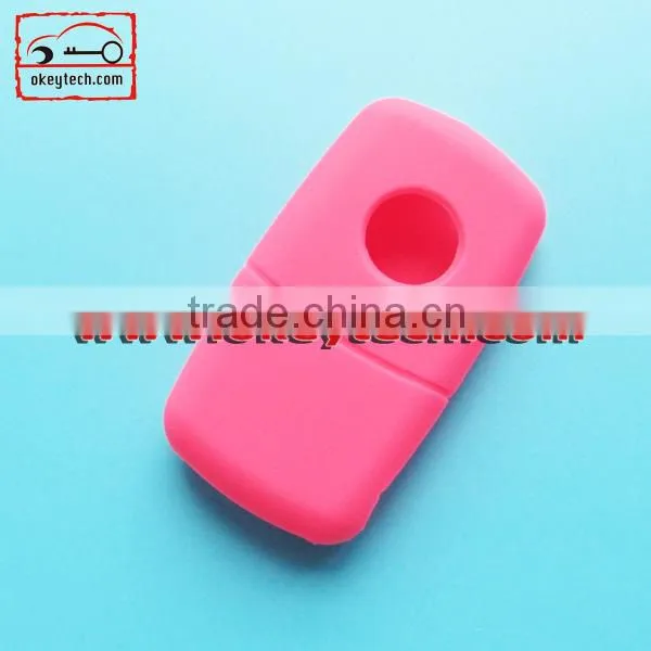 Okeytech silicone car key cover VW 3 buttons silicone key cover for silicone key cover