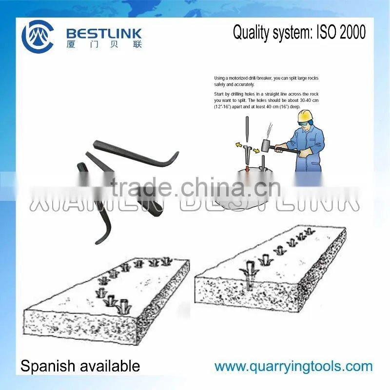 In Stock!! 34*270mm and 32*270mm hand splitter wedge and shims