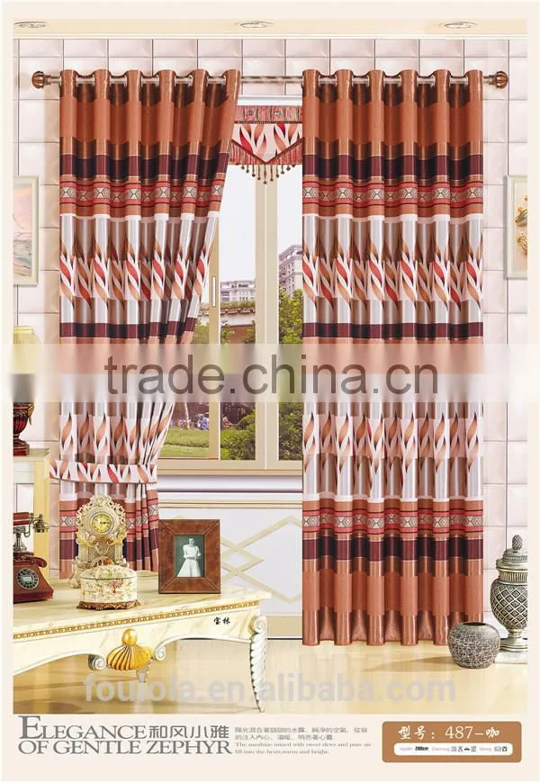 New printed blackout curtain fabric from China