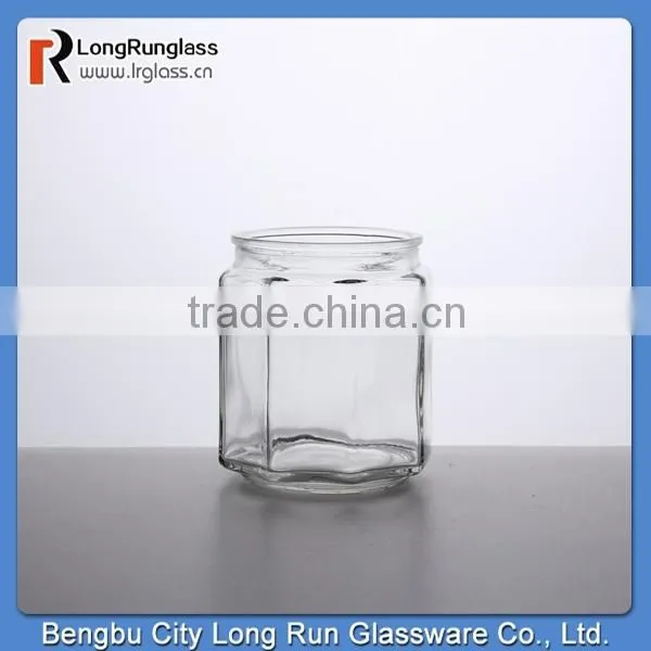LongRun 12.5oz new design handmade houseware recycled glass jar wholesale price