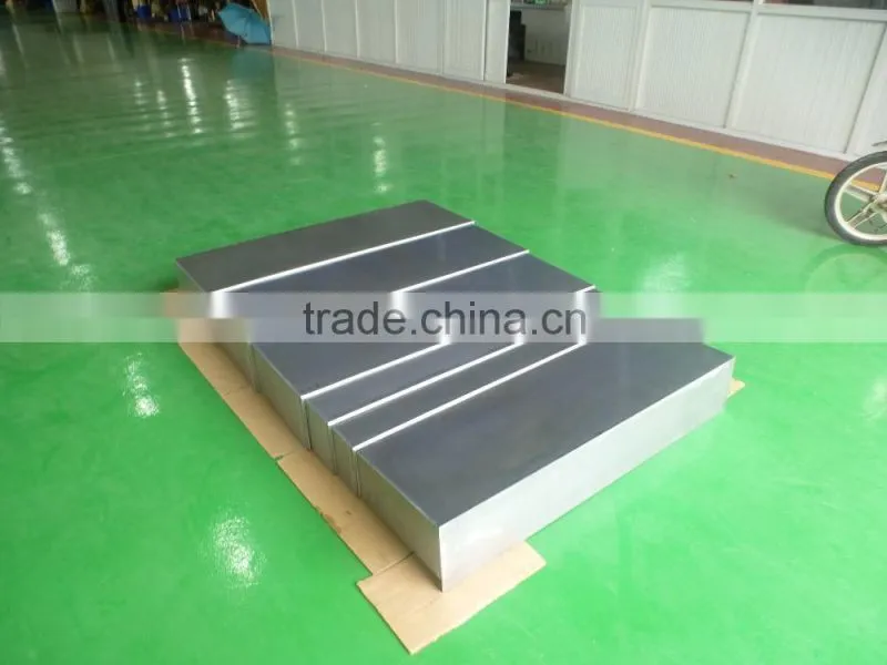 machine tool guide way protection cnc steel telescopic cover