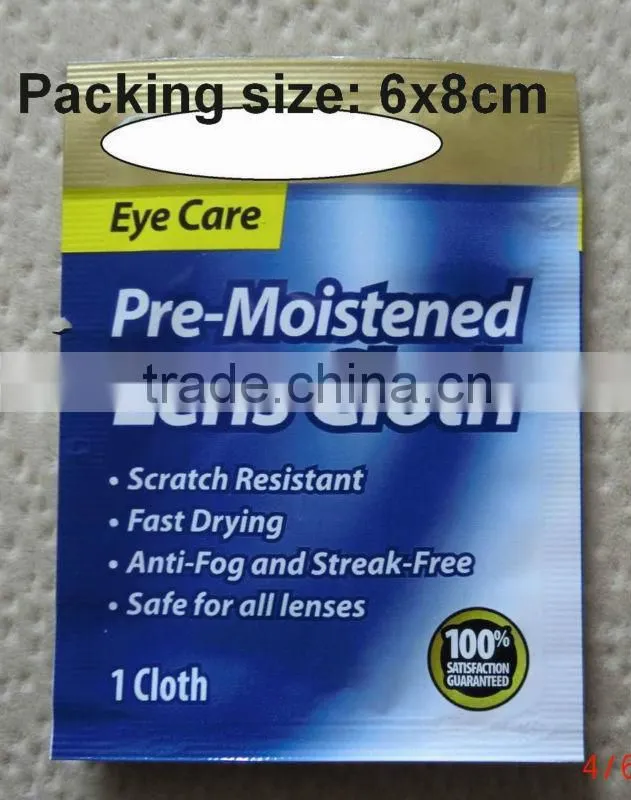 Lens Cleaner-Quick Drying Pre-moistened Wipe Pocket pack