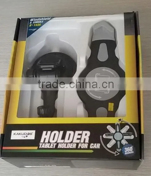 universal tablet pc car mount holder stand with silkscreen logo printing