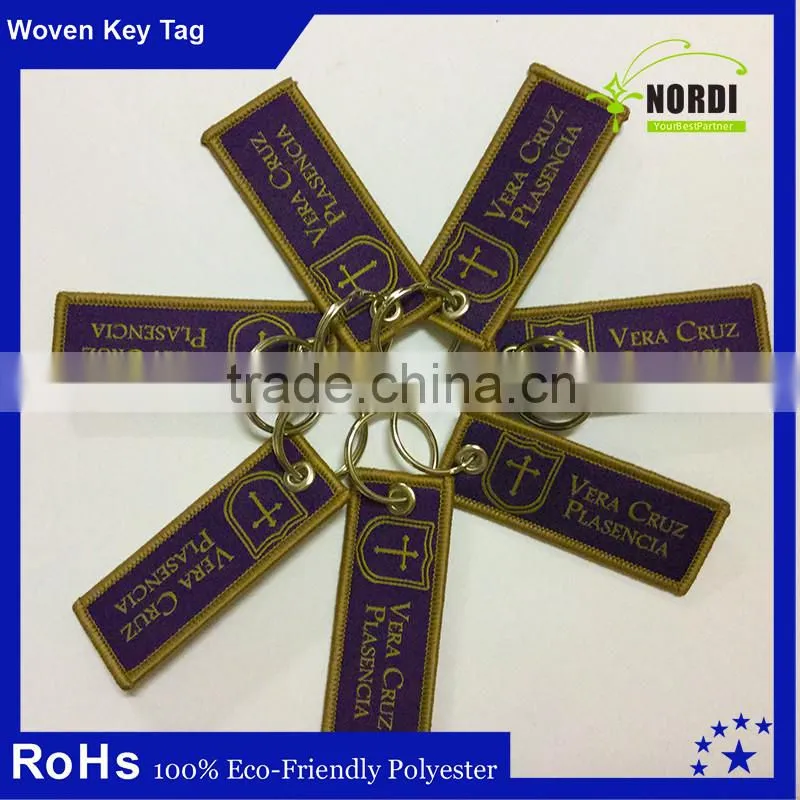 customized christmas gift embroidered keychain for multiple keys
