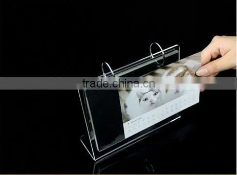 L-shape cheap wholesale plexiglass calendar