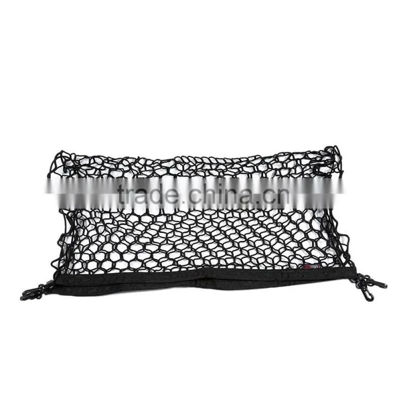 70 * 70cm Car Trunk Interior Mesh Net Storage Bag Luggage Holder 4 Hooks