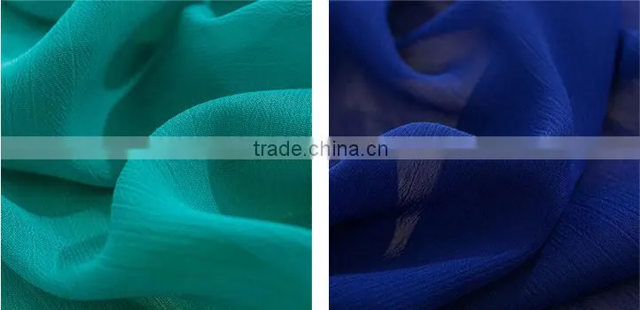 Polyester according pleated soft chiffon fabric