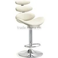#2014H# Modern New Bent Plywood PU Leather Swivel High Bar Stools for Kitchen Use