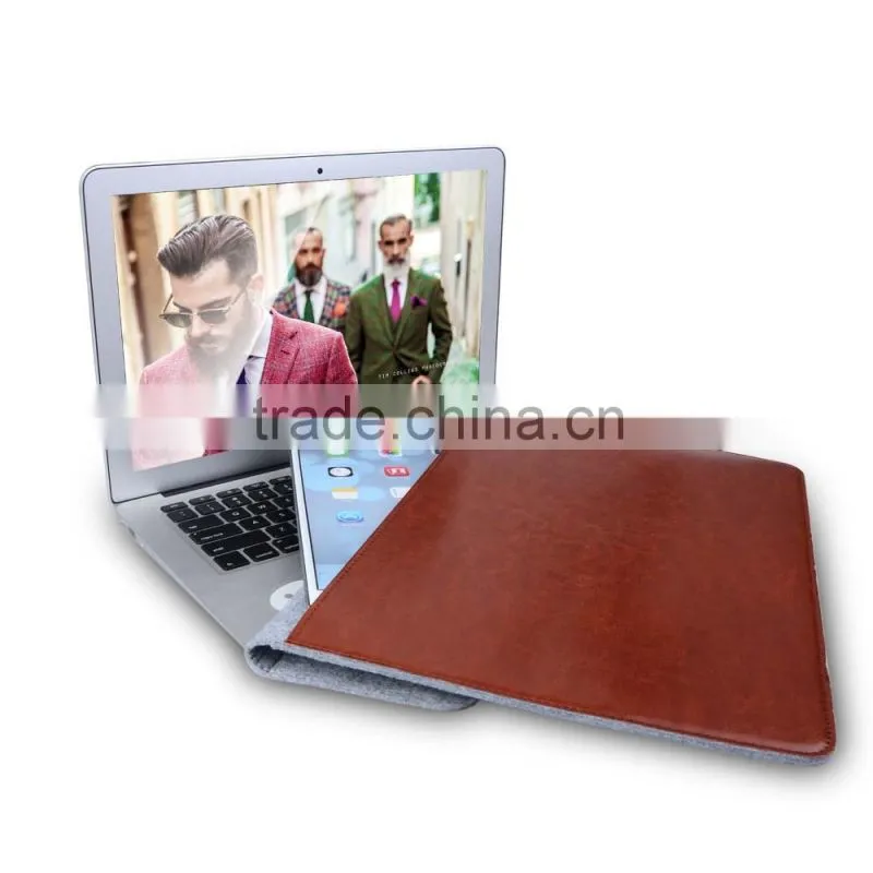 New For Macbook Wool Felt Laptop Sleeve 13'' Laptop Bag, China Supplier