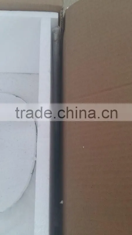 Hot sale tempered glass table top and stone effect painting base fiberglass coffee table