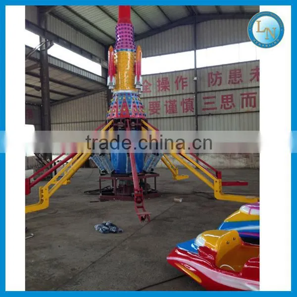 Funfair outdoor electric self control airplane ride for sale