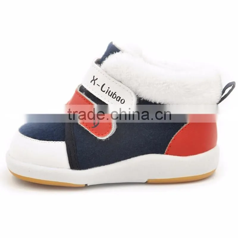 2016 XIAOLIUBAO Winter autumn soft sole high top baby shoes